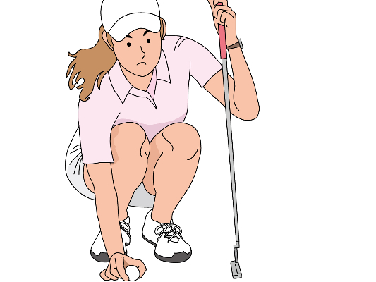 若い女子ゴルファーのイメージ