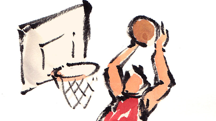 バスケットボールのダンクシュートのイメージ